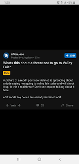 The two were planning on golfing again together soon. Rumor Of Shooter Going To Valley Fair The Thread Is Deleted Though Just Be Cautious Everyone Sjsu