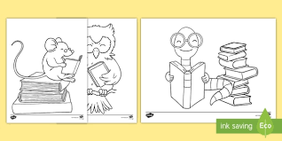 Hands on and visual prompts combine multiple senses to reinforce learning. Read Across America Coloring Sheets