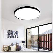 Led Deckenlampe Modern Rund In Weiss Und Schwarz Led Deckenlampen Deckenlampe Led