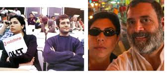 If the girl seen in both pics is the same, then he's surely hiding  something. First picture is from 2,000's and second is latest ...