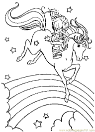 Here are images to print and color of characters well known by children, coming from the world of video games. Rainbowbrite Coloring Pages Kidsuki
