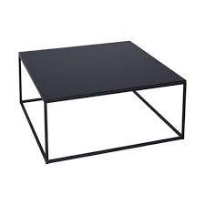 Black Glass And Black Metal Contemporary Square Coffee Table Couchtisch Quadratisch Couchtisch Metall Couchtische