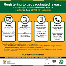 Maybe you would like to learn more about one of these? South African Government On Twitter If You Are 60 Years And Older Register On The Electronic Vaccination Data System Https T Co Lctnu2su2f Should You Encounter Problems During The Registration Process Call The Covid19