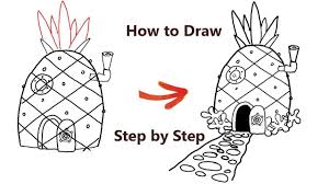 The Spongebob Squarepants How To Draw A House Spongebob Drawings Easy Doodle Art Drawings