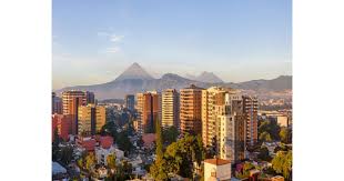 Lying in a valley of the central highlands at an elevation. Guatemala City