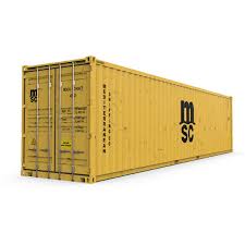 40 Feet High Cube Msc Shipping Container 3d Model Modeled In Maya 2014 All Textures With 5000x5000 Material Incl Shipping Container Shipping Crates Cube