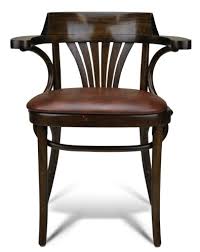 Bentwood makes it strong and flexible, its design follows your body for comfort, while its soft bounce will turn you into a fan the moment you sit down. Upscale Bent Wood Fan Back Dining Arm Chair