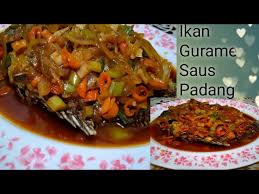 Gurame saus padang ala seafood : Cara Membuat Ikan Gurame Saus Padang Yg Lezat Youtube