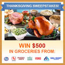 Ultimate Thanksgiving Dinner Sweepstakes Turkey Dinner Thanksgiving Dinner Free Raffle