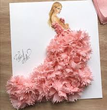 Tissue Couture Made Out Of Tissues Art Dress Fashion Drawing Fashion Art