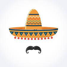 Mexican Sombrero With Mustache Illustration Of Sombrero Isolated On White Backg Aff Mustache Illustration Mexican Mexican Paintings Sombrero Mexican