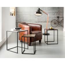 3d square vintage restaurant table bar, formats include max, obj, mtl, fbx, ready for 3d this model: Side Table Loft Square Vintage 3 Set 41x41cm Kare Design