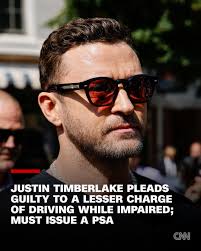 Justin Timberlake must do community service, pay a $500 fine and make a  public safety announcement after pleading guilty to driving while impaired.  https://cnn.it/47shqwL