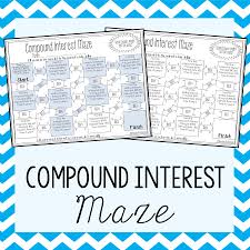 Compound Interest Maze Compound Interest Financial Literacy Interesting Things
