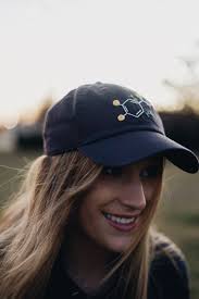Custom Embroidered Chemical Structure Baseball Cap, Science Gift