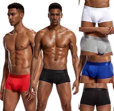 Ykeke Men's Big Bulge Enhancing Brief Soft Modal Underwear Boxer Underpant  5PcsSet (M) at Amazon Men's Clothing store