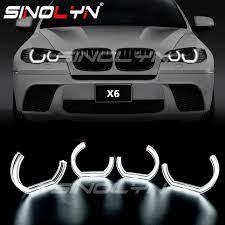 Sinolyn Dtm Angel Eyes Led For Bmw X6 E71 E72 X6m 2008 2014 Xenon Headlight Drl Halo M4 Style Turn Signal Light Kit Accessories Car Light Accessories Aliexpress