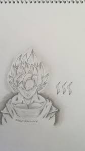 To add more detail, include goku's muscular upper body wrapped in his famous deep red clothes. My Goku Pencil Drawing Drawing 4 Steemkr