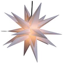 Deko Weihnachtsstern Für Außen Weiß 55 Cm ø Dekoration