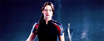 In this scene from the hunger games, katniss everdeen says i volunteer as tribute when her little sister's name is called for the hunger games. Katniss Everdeen Gifs Page 17 Wifflegif