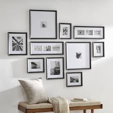 Black And White Photo Frames For Wall Icon Black Frame Gallery Set Of 10 Crate And Barrel In 2020 Frames On Wall Gallery Wall Layout Picture Gallery Wall