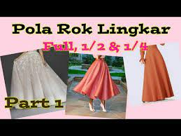 Pola rok setengah lingkaran ini menggunakan skala 1: Tutorial Pola Rok Lingkar Youtube