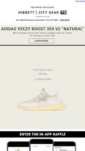 Common stock (hibb) at nasdaq.com. Raffle Now Open Adidas Yeezy Boost 350 V2 Natural Hibbett Sports Email Archive