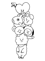 easy bt21 drawing google search desene artistice tutoriale desen desene in creion