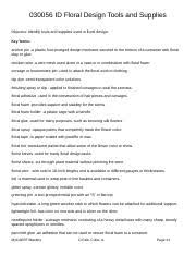 This worksheet is designed to be used in conjunction with unit 3.3. Tools 1 1 Docx Floral Design Tools Student Notes Directions Fill In The Blank Knives Scissors Segment 1 Floral Knives U2022 Are Available In Several Course Hero