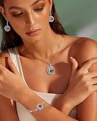 FANCIME Tree of Life Birthstone Necklace for Women Sterling Silver Tree  Jewellery Garnet Pendant January Birthstone Necklace Red Gemstone  Anniversary Birthday Christmas Gifts for Wife Her Mom : Amazon.co.uk:  Fashion