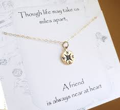 A great gift for your best friend moving away. Pin By Trisha Newton On Otis B Jewelry Friendship Necklaces Compass Necklace Girlfriend Gifts