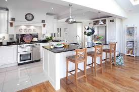 9 Kitchen Flooring Ideas Wood Tile Floor Kitchen White Kitchen Furniture Contemporary Kitchen