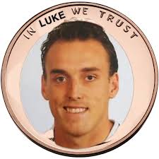 A commemorative “Luke Penny” penny to be tossed before this afternoons game