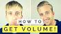 Volumized Straight Hair