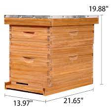 Amazon.com: POLLIBEE 8 Frame Bee Hive, Dipped in 100% Beeswax, Includes  Beehive Frames and Beeswax Coated Foundation Sheet（1 Deep Bee Box and 1  Medium Bee Hives Box） : Patio, Lawn & Garden