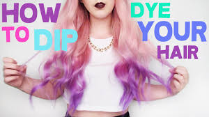 Ok so i want to dye my hair blue and my hair is really dark brownn, how much kool aid do you recommend? How To Dip Dye Your Hair By Tashaleelyn Youtube