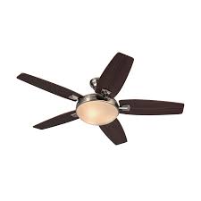 Upstairs Harbor Breeze Northumberland 48 In Brushed Nickel Indoor Downrod Or Close Mount Ceiling Ceiling Fan With Light Ceiling Fan Brushed Nickel Ceiling Fan