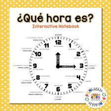Telling Time In Spanish Time In Spanish Telling Time In Spanish Telling Time Practice