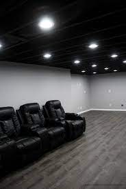 First thing was first with the basement: Our Painted Basement Ceiling Black With Photo Examples