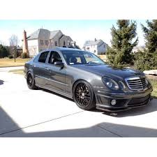W211 E63 Amg Carbon Fiber Front Lip Godhand Style Mercedes E55 Amg Mercedes Car Models Amg