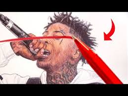 Blueface, juice wrld, rich the. Drawing Nba Youngboy With Ballpoint Pens Ø¯ÛŒØ¯Ø¦Ùˆ Dideo