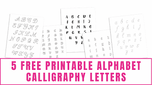 You may also download the printable alphabet letters our website has in stock . 5 Free Printable Alphabet Calligraphy Letters Freebie Finding Mom