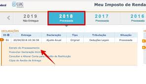 Gere seu código de acesso. Extrato Irpf 2018 Como Saber A Situacao Do Seu Imposto De Renda Produtividade Techtudo