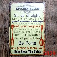 Get great deals at target™ today. Familie Kuche Regeln Metall Signage Vintage Wand Dekor Kunst Malerei Plaque Bar Home Cafe Schule Romantische Retro Zinn Zeichen Yn036 Kitchen Plaques Home Decorsign Tin Aliexpress