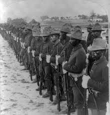 Black Soldiers In Spanish American War Historians Say That The Buffalo Soldiers Blacks Charged San The Spanish American War American History American War