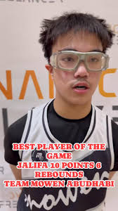 BEST PLAYER OF THE GAME, JALIFA 10 POINTS 6 REBOUNDS, TEAM MOWEN ABUDHABI ,  #followers #mowenbasketball
