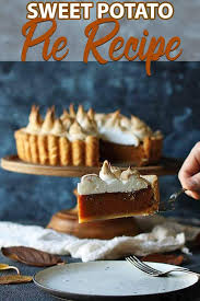 Homemade Sweet Potato Pie Recipe With Marshmallow Meringue Recipe Sweet Potato Pies Recipes Sweet Potato Pie Dessert Pie Recipes