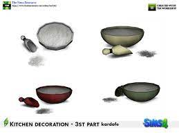 Slice of life mod оригинал мода: Kardofe Kitchen Decoration Flour Bowl