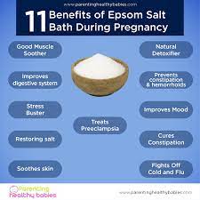 Epsom salt baths can be relaxing and soothing. Pin On Pregnancy