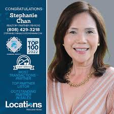 We're proud to congratulate the following Locations agents, who earned top  honors for their sales performance in 2022: ✨ Stephanie Chan: Most  Transactions